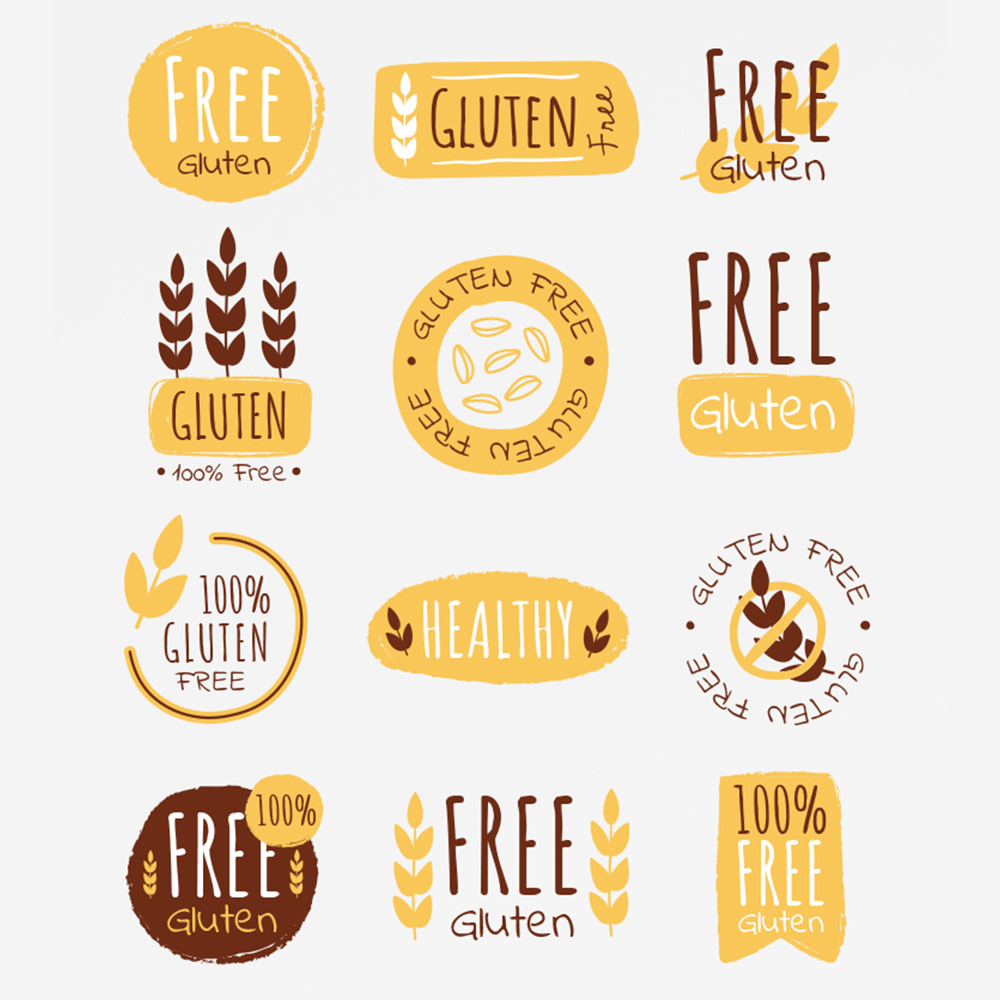 Free Gluten Stickers